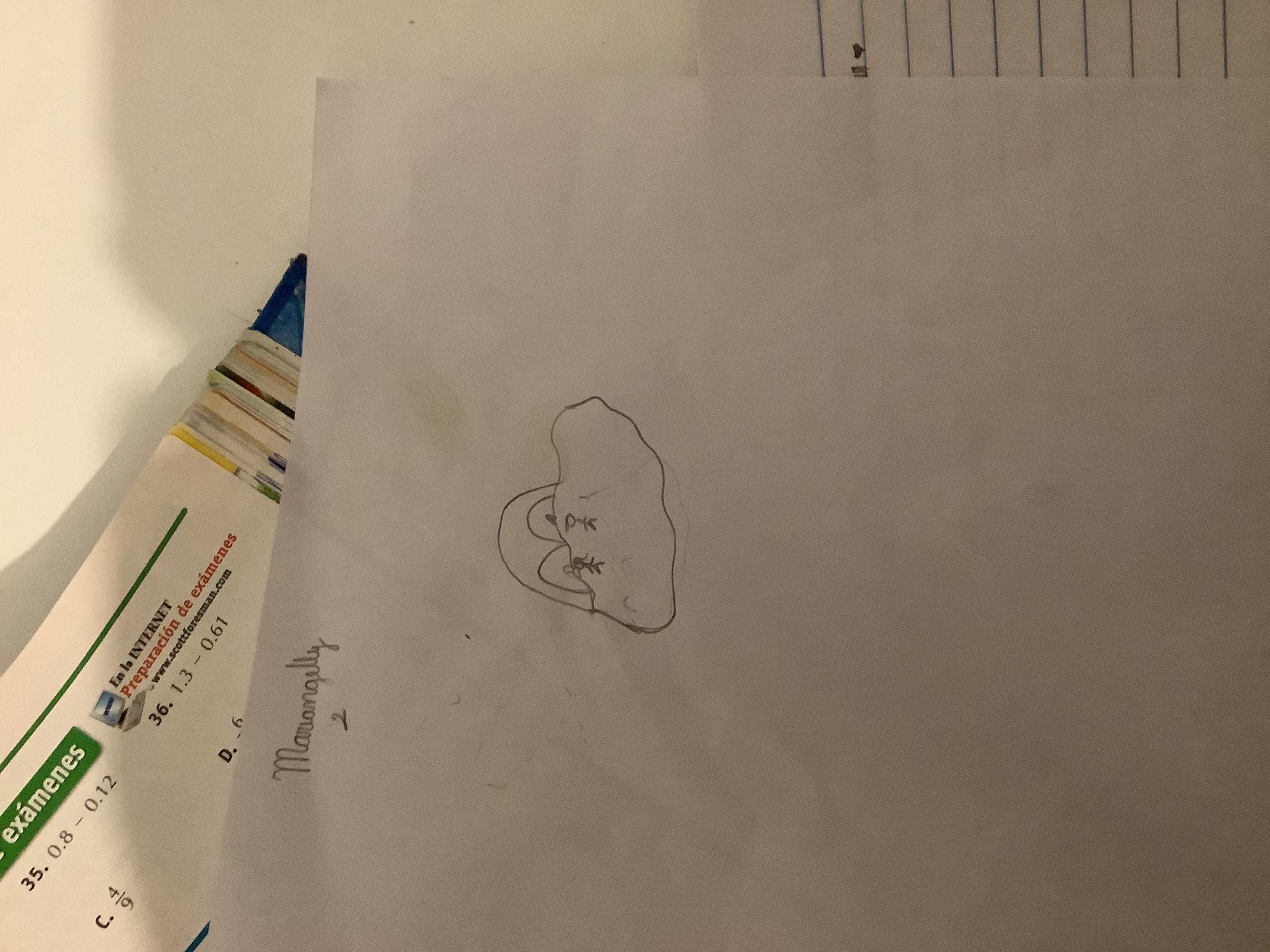 student drawing